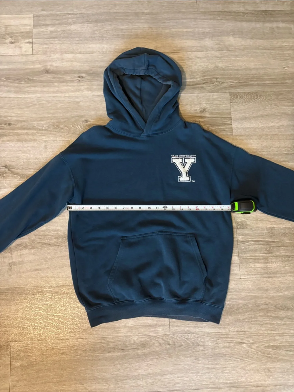 H&M Navy Crewneck Hoodie with White 'Y' Logo